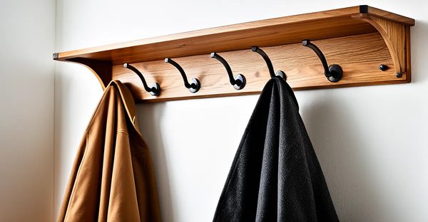 Porte manteau bois avec étagère : alliez style et praticité